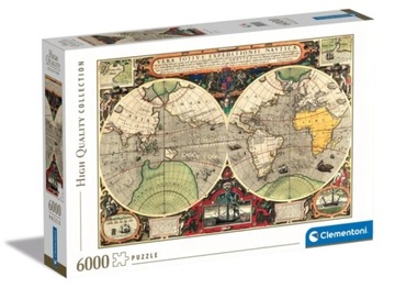 PUZZLE 6000 El Antyczna Mapa Mórz 36526 Clementoni
