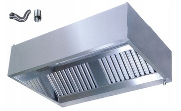 Okap Gastronomiczny P 170x80x40 Filtr Nowy Rura