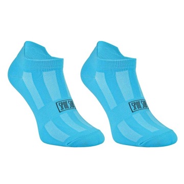 Stopki sportowe treningowe niebieskie - Spox Sox - r. 40-43