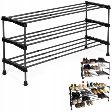 STOJAK REGAŁ NA BUTY REGULOWANY TELESKOPOWY PÓŁKA SZAFKA ORGANIZER LOFT