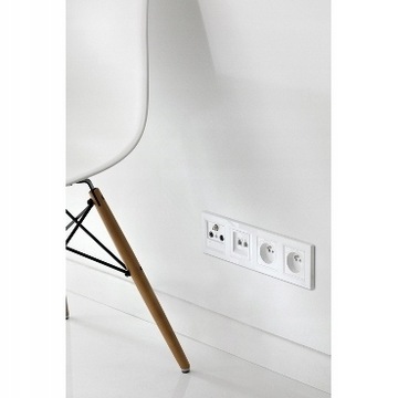 Schneider ASFORA Одинарная электрическая розетка