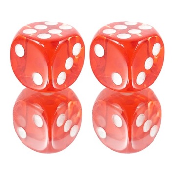 ZESTAW 2 KOSTEK K6 RPG OGNISTY WIATR KOŚĆ 1,1 CM