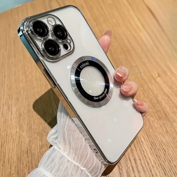 Магнитный чехол с графическим принтом для IPhone 15 14 13 12 11 X