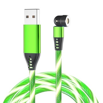 СВЕТЯЩИЙСЯ магнитный кабель длиной 200 СМ. 5-контактный SAM CABLE FAST