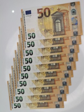 Банкноты 50 ЕВРО для развлечения и обучения, в упаковке 100 штук + БЕСПЛАТНО
