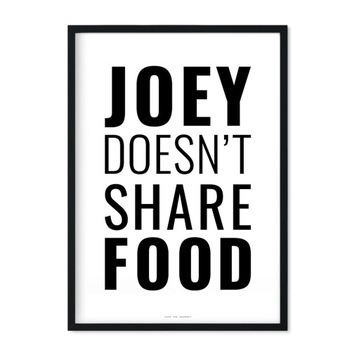 Joey Friends PRZYJACIELE Serial Cytat Plakat 50x70