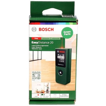 ЛАЗЕРНЫЙ ДАЛЬНОМЕР EASYDISTANCE 20 BOSCH, дальность действия 20 метров