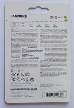 Карта памяти micro SDXC SAMSUNG EVO Plus емкостью 64 ГБ.