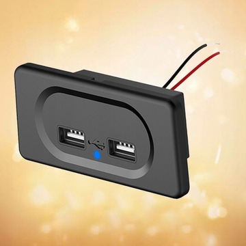 Панель с двумя разъемами для быстрого зарядного устройства USB для