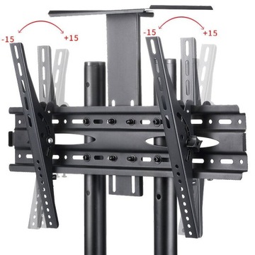 Подставка под телевизор 43 50 55 65 75 дюймов на колесах Телескопическая