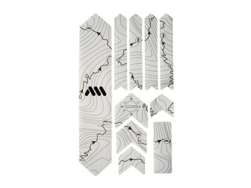 Naklejki Osłona Ochrona Ramy Rowerowej MTB AMS - Tracks Black