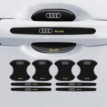 Набор наклеек на ручки дверей автомобиля Audi