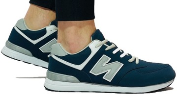 Buty Męskie Adidasy Sportowe Sneakersy Granat 40