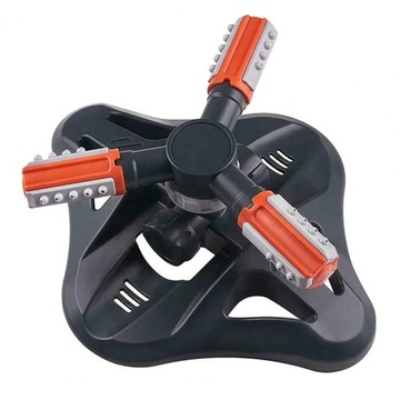 ПОВОРОТНЫЙ АВТОМАТИЧЕСКИЙ САДОВЫЙ ДОЖДЕВАТЕЛЬ 360°, ТРЕХРУЧНОЙ, 2 ФОРСУНКИ