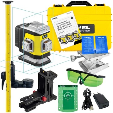 LASER BUDOWLANY NIVEL SYSTEM CL3B NIEBIESKI TYCZKA