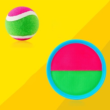 CATCH BALL VELCRO GAME THROW CATCH 6x ПОДДОНОВ + 3x ШАРА
