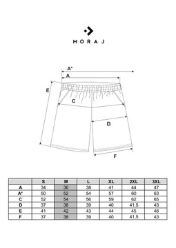 SPODENKI DAMSKIE KRÓTKIE SZORTY Z WISKOZY NA LATO WZORZYSTE MORAJ R.XL