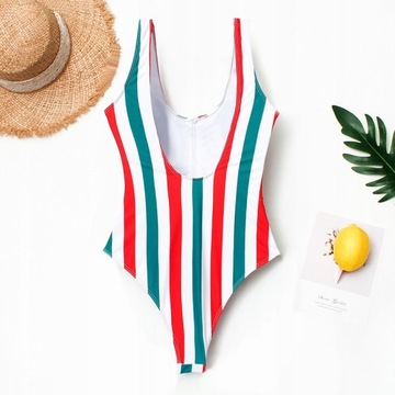 КУПАЛЬНИК МОНОКИНИ, В ПОЛОСКУ, НА МОЛНИИ - M