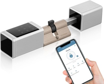ZAMEK CYLINDRYCZNY WIFI SMART KOD CHIP SMARTFON ELEKTRONICZNY SOREX