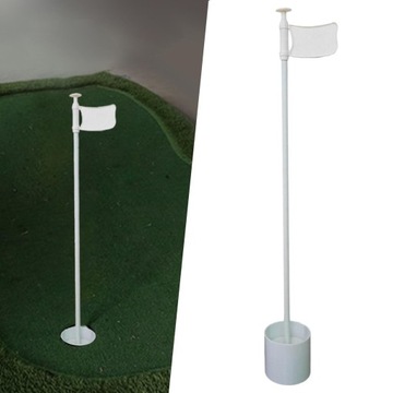 Golf Putt Green Flag и Hole Cup Попрактикуйтесь в игре в гольф Lawn Putt White