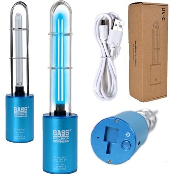 LAMPA ANTYBAKTERYJNA DEZYNFEKCJA UV-C OZONATOR USB