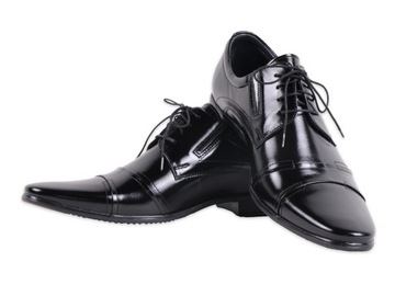 Skórzane buty wizytowe do garnituru 1093 NR 41