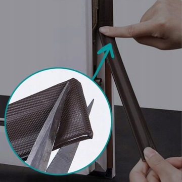 УПЛОТНИТЕЛЬ ДЛЯ ДВЕРЕЙ, ОКОННЫХ РАМ, ЛЕНТА САМОКЛЕЯЩАЯСЯ ОКОННАЯ, 6 М