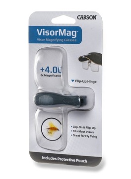 Lupa na czapkę Carson VisorMag 2x / +4,0 Dioptrie Clip-On Magnifier