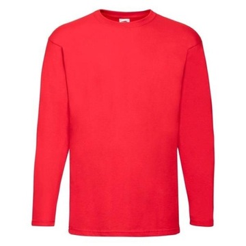 FRUIT OF THE LOOM KOSZULKA Z DŁUGIM RĘKAWEM Red XL