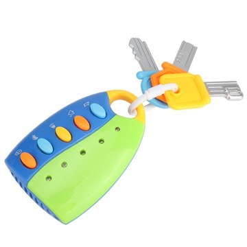 Электрический автомобиль с имитацией ключа, ранней образовательной игрушкой для детей, малышей