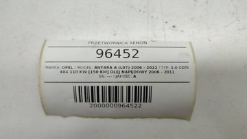MĚNIČ XENON OPEL ANTARA 2010 00040547