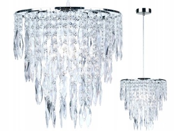 LAMPA WISZĄCA ŻYRANDOL MALIBU 1 KRYSZTAŁKI