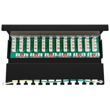 Патч-панель STP CAT 6, экранированная, 12 портов Goobay