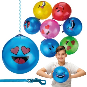 БОЛЬШОЙ РЕЗИНОВЫЙ МЯЧ НА ВЕСЕННУЮ ЗАБАВУ ДЛЯ ДЕТЕЙ MINKI SPRING 23 см МИКС