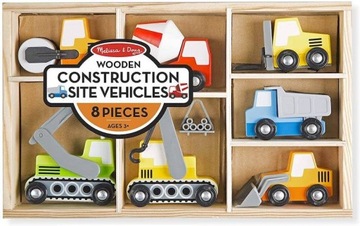 Drewniane autka Maszyny budowlane Melissa and Doug