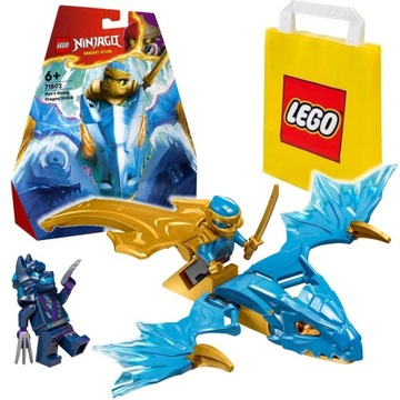 LEGO NINJAGO 71802 NYA I ATAK SMOKA - NIEBIESKI NINJA + TORBA LEGO