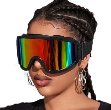 2x GOGLE OKULARY narciarskie na NARTY SNOWBOARD MULTIKOLOR OKULARY ZIMA