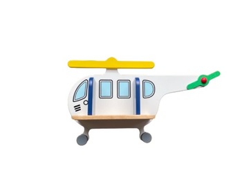 Półka wisząca na książki HELIKOPTER ŚMIGŁOWIEC DREWNIANA DOBRA JAKOŚĆ