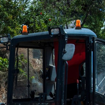 СТРОБОСКОПИЧЕСКАЯ СВЕТОДИОДНАЯ СИГНАЛИЗАЦИЯ БЕЗОПАСНОСТИ СИГНАЛЬНАЯ ТЕЛЕЖКА 10 80В