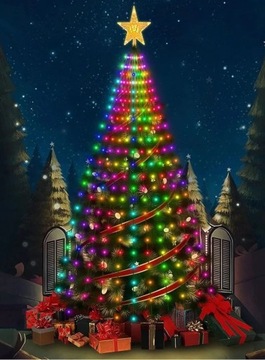 Умные 400-светодиодные рождественские елки с управлением через приложение RGB-текстом с дистанционным управлением