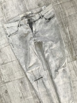 H&M spodnie JEANS rurki DZIURY 42 XL
