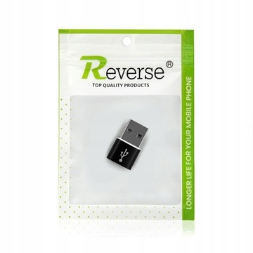 Переходник-переходник с USB Type C на разъем USB REVERSE Type C/USB Черный