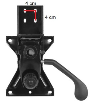 ЖЕСТКИЙ МЕХАНИЗМ для стульев и кресел, 153x200 мм