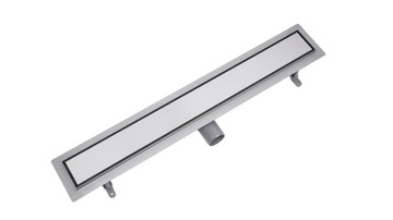 Odpływ liniowy klasyczny VOGI Duo pod płytkę 50 cm NISKI SYFON fi 50 stal