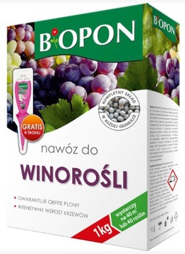 Nawóz do winorośli winogrona 1kg BIOPON