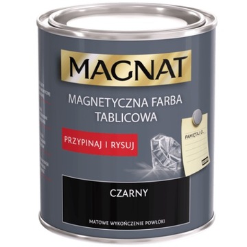 MAGNAT Style Magnetyczna Farba Tablicowa Czarny Mat 0,75l
