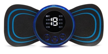 MASAŻER ELEKTROSTYMULATOR MIĘŚNI EMS MINI LCD AKU