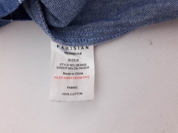 PARISIAN trapezowa SPÓDNICA a'la jeans PASKI _ 36