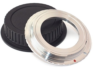 Adapter M42 - Canon EOS z blokadą mosiężny gwint 42 mm Helios przejściówka