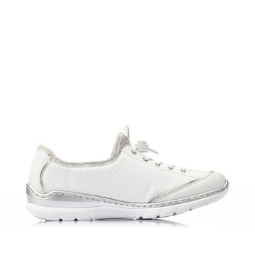 RIEKER Sneakersy, buty, półbuty białe L32P2